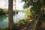 Kulturweg ViaRhenana zwischen Ellikon am Rhein und Rheinau. Entspannen Sie sich auf dieser Ruhebank und geniessen Sie einfach nur die Natur!(17.09.2012)