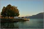 Abendstimmung am Hafen Vevey-La Tour-de-Pleiz.