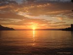 Sonnenuntergang am Genfersee, Montreux den 7.9.2014