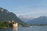 Postkartenabendstimmung am Genfersee.