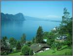 Auffahrt zur Rigi Kulm am 20.07.2007 von Vitznau aus.