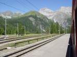 In der Bergwelt der Schweizer Alpen im Juli 2008