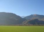 Berge in der Schweiz Richtung Sargans (CH)
