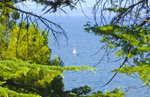 Blick auf das Adriatische Meer westlich von Izola.