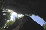 Die Pokljuka Schlucht in Slowenien - von unten nach oben gesehen. Aufnahme: 3. August 2016.