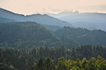 Dämmerung über die Julischen Alpen bei Bled.