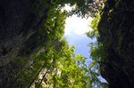 Die Pokljuka Schlucht in Slowenien - von unten nach oben gesehen.