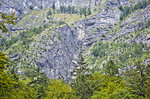 Die Bergwand von Studorski Orlič in Slowenien.Aufnahme: 2. August 2016.