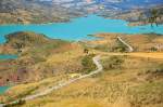 Embalse de Zahara-el Gastor. Aufnahmedatum: 18. Juli 2014.