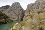 Desfiladero de los Gaitanes bei El Chorro in Andalusien.