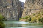 Desfiladero de los Gaitanes bei El Chorro in Andalusien. Aufnahmedatum: 15. Juli 2014.