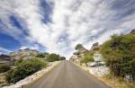 Landschaft an der Landesstraße A-7075 südlich von Antequera in Andalusien.