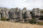 Das El Torcal Massiv in Andalusien.