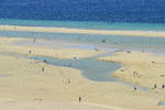 Die berühmte Lagune in Risco El Paso bei Playas de Sotavento auf der Insel Fuerteventura.