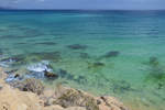 Meerblick vor Costa Calma auf der Insel Fuerteventura - Spanien.
