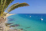 Meerblick von Morro Jable auf der Insel Fuerteventura in Spanien.