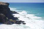 Playa del Castillo von El Cotillo auf der Insel Fuerteventura in Spanien.