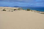 Blick vom Parque Natural de Corralejo auf der Insel Fuerteventura.