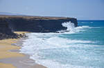 Playa de La Concha in El Cotillo - Einer der berühmtesten Strände auf Fuerteventura. Aufnahme: 18. Oktober 2017.