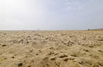 Am Strand zwischen Costa Calma und der Sotavento-Lagune auf der Insel Fuerteventura in Spanien.