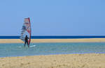 Am Strand vor El Paso auf der Insel Fuerteventura in Spanien.