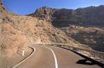 Auf der Landesstraße GC-200 zwischen El Hoyo und Mogán - Gran Canaria.