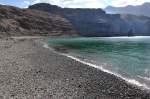 Der Strand bei Puerto de las Nieves - Aufnahme: Oktober 2009.