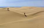 In den Dünen von Maspalomas, Gran Canaria.