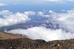 Über den Wolken - Aussicht vom Pico Viejo in westlicher Richtung.