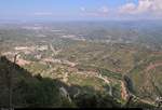 Blick vom Kloster Montserrat (E) auf das hügelige Hinterland von Barcelona.
[19.9.2018 | 13:08 Uhr]