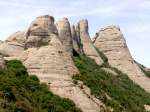 MONISTROL DE MONTSERRAT, 08.06.2006, der Berg von Montserrat ist eins der Wahrzeichen von Katalonien