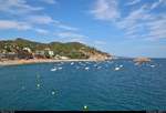 Blick auf das Mittelmeer (Costa Brava) im Seebad Tossa de Mar (E).
[17.9.2018 | 14:41 Uhr]