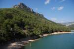 LA POBLA DE BENIFASSÀ, 09.10.2007, der Stausee Embalse de Ulldecona liegt in der Comunidad Valenciana, während die namensgebende Stadt in Katalonien liegt