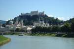 Salzburg mit Blick zur Festung und Dom.
