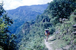 Bergsteig nach Annapurna. Bild vom Dia. Aufnahme: September 1988.