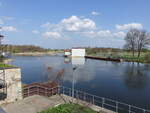 Fluss Saale bei Calbe, Salzlandkreis (14.04.2025)