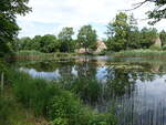 Dorfteich in Cunewalde, Oberlausitz, Lkr. Bautzen (06.06.2025)