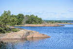 Schärengartenlandschaft auf Gunnarsö südlich von Oskarshamn. Aufnahme: 19. August 2025.