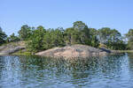 Schärengartenlandschaft auf Gunnarsö südlich von Oskarshamn. Aufnahme: 19. August 2025.