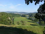 Ausblick auf den Fluss Beroun vom Ort Tetin (27.06.2020)