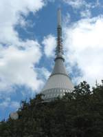Turm mit Sendestation und Restaurant auf dem Jested (Jeschken), 1012m, bei Liberec (Reichenberg); 07.07.2007