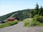 Blick vom Niklasberger Kreuz (Vitiska) zum Strmer (Bournak, 869 m) im Sommer
 - 16.07.2006
