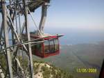 Seilbahn zum Tahtali mit Blick in Richtung Tekirova.