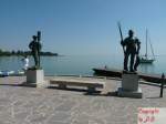 Blick auf den Plattensee in Balatonfred