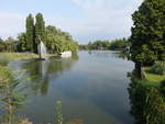Fluss Körös bei Szarvas, am Fluss liegt das Arboretum der Familie Bolza (26.08.2019)