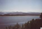 Blick ber den Lake Granby im Nordwesten von Colorado auf den Rocky Mountain National Park.