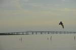 Diese Brcke ist Teil des Chesapeake Bay Bridge-Tunnel, der mit ber 20 Meilen (37 km) Lnge den Bereich Hampton Roads, Virginia mit der Delmarva-Halbinsel ber den US 13 verbindet. Sie gehrt zu einem der grten Brcken-Tunnel-Bauten der Welt. (18.10.2013)
 