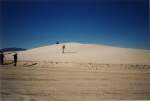 White Sands National Monument, White Sands National Monument, Touristen (11.11.1990)