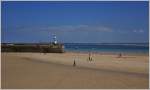 Der Leuchturm von St. Ives bei Ebbe.
(17.05.2014)