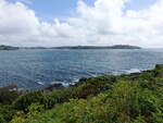 Ausblick von Pendennis Castle Hill auf den River Fal (15.05.2024)